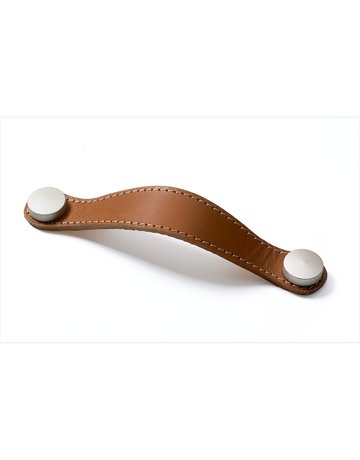 MB-Griff,B26x128mm,H3mm,Leder Gela 9113645,hellbraun - Hettich