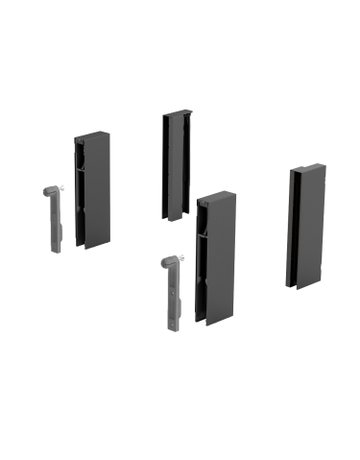DesignSide Adapter ArciTech, 124 mm / 124 mm, anthrazit - Hettich
