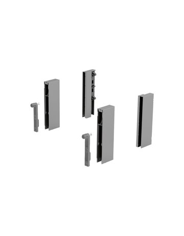 DesignSide Adapter ArciTech, 124 mm / 124 mm, silber, links und rechts - Hettich