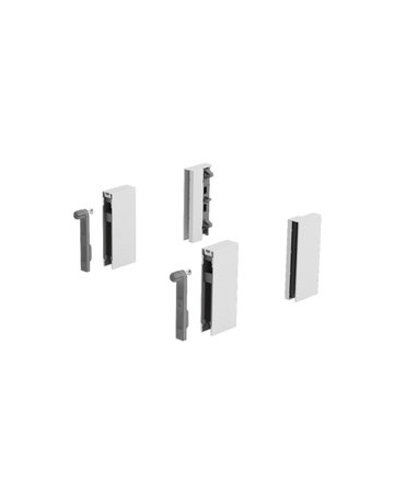 DesignSide Adapter ArciTech, 92 mm / 92 mm, weiß, links und rechts - Hettich