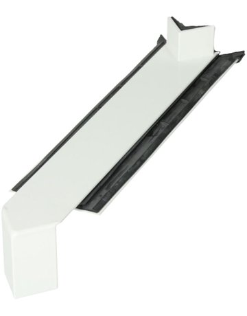 Gleit-Stoßverbinder G2 RAL 9016 Außeneck 400 mm 90 Grad