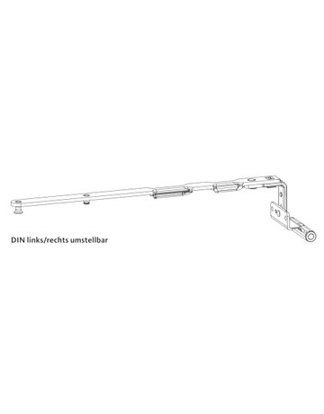 Scherenarm UNI-JET M6 NL13 751-1200 ferGUard*silber