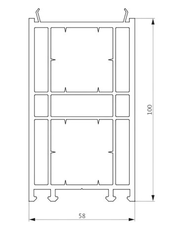 Kunststoffverbreiterungen HVA100mm breit - GU