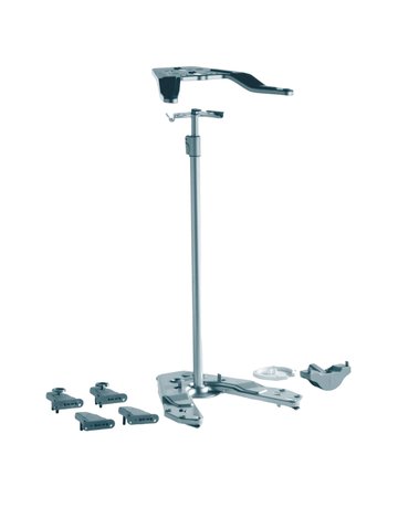 Küchen Unterschrank -Eckschr.drehb., KB800mm Revo 90° 9080040,silb.,pulverbeschichtet - Hettich