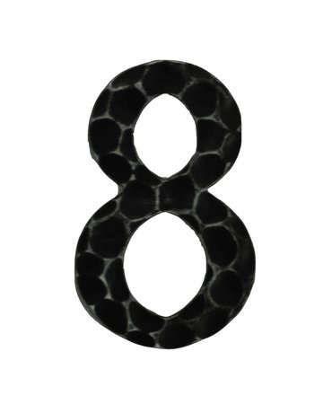 Rowe Hausnummer Zahl 8 EI-gehämmert Typ-Nr. 015 Höhe 120 mm # 04015-08 - Scheitter