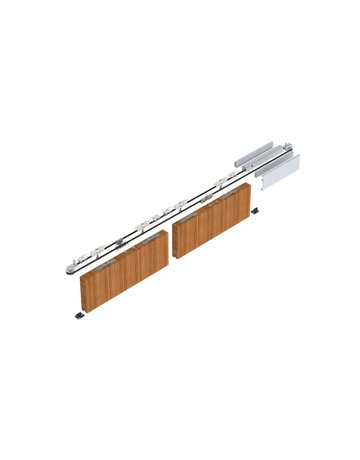 MK-L 80 H119 Schiebegrt. EV1 eloxiert 2-flg. b.80 kg Holz 4000mm - HELM