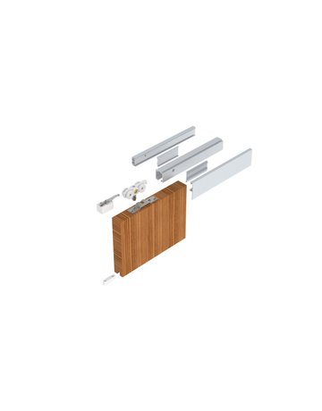 MK-M 140 H114 Schiebegrt. EV1 eloxiert 2-flg. b.140 kg Holz 4000mm - HELM