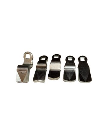 Zunge-Set à 5 Stück, Stahl verzinkt Größen -10,45/-4,45/0,45/8,45/18,45 - Industrilas