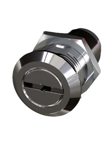 Drehriegel Kompressionsverschluss-35 mm GD-ZN verchromt, ohne Hebel Doppelbart 5mm - Industrilas