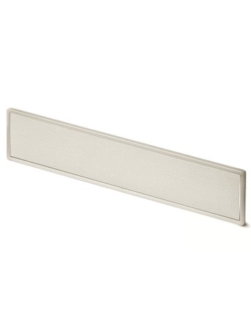 Muschelgriff- Dekorelemente, Touch-in 9086696, Breite 151,5mm, Höhe 28,7mm, Zink edelstahloptik - Hettich