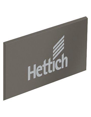 ArciTech Abdeckkappe, quarzgrau mit Hettich Logo