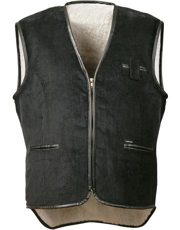 Breitcordweste, Gr. 3XL, schwarz