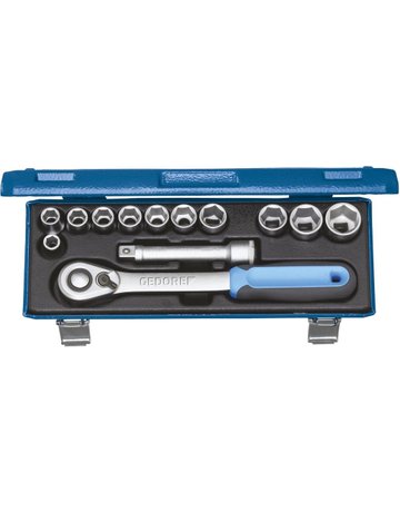 Steckschlüssel -Grt. 1/2" 13tlg. 19 KMU-20 Gedore