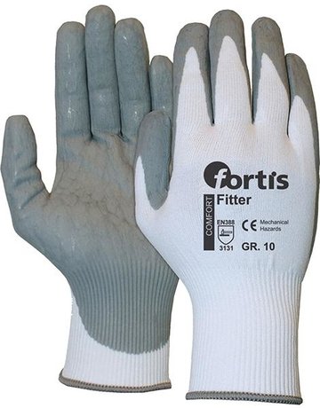 Handschuh Fitter Foam, weiß-grau, Gr. 11, FORTIS