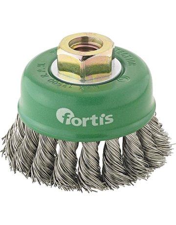 Topfbürste Edelstahl 65 mm gezopft FORTIS