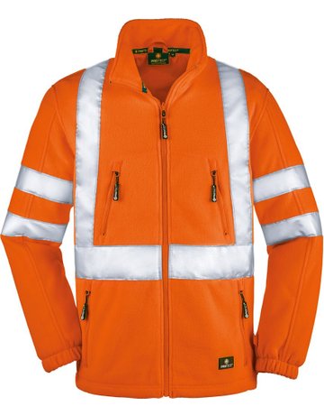 Warnfleecejacke Seattle, leuchtorange, Gr. 2XL