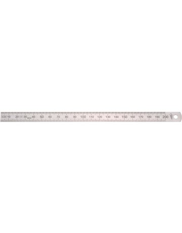 Biegsamer Stahlmaßstab 1000x20x0,5mm 1/2 HP