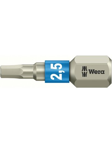 Bit 1/4" DIN3126 C6,3 Hex 2,5 x 25 mm rostfr. - Wera
