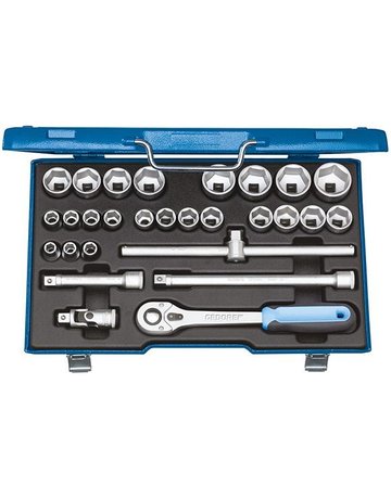 Steckschlüssel-Satz 1/2" 19VMU-10 28-teilig Gedore