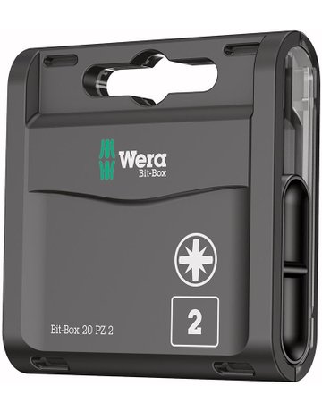 Bit-Box 20H mit 20 Bits PZ2 x 25 mm - Wera