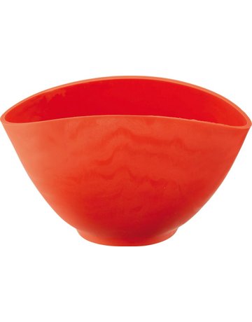 Gipsbecher Gummi 130x95mm rot HAROMAC