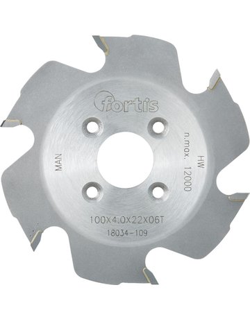 HW-Lamellen-Nutfräser 100x4,0x22 Z6W FORTIS