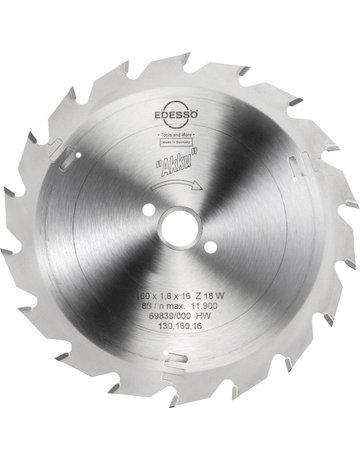 HW Kreissägeblatt Akku 160x1,6x16mm Z18 W