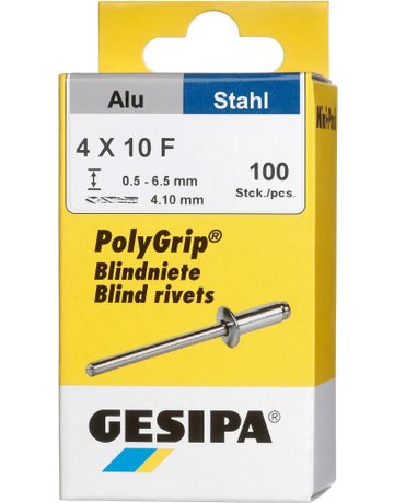 Mini-Pack PolyGrip Alu/Stahl 4 x 10 Gesipa