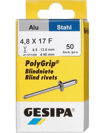 Mini-Pack PolyGrip Alu/Stahl 4,8 x 17 Gesipa