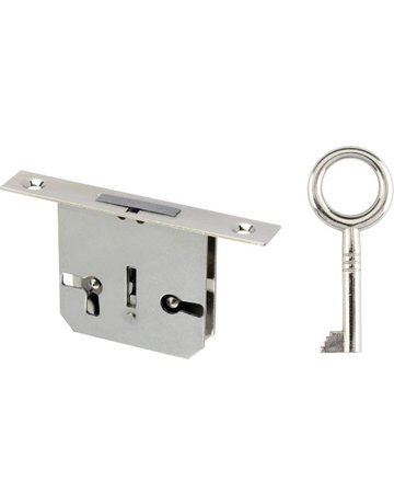 Einst.-Möbelschloss 668/30 Schließung 6 Zuhaltung 6 X 6 mm vernickelt - JuNie