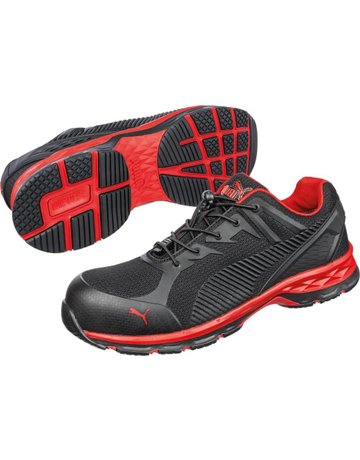 Halbschuh 643890 S1P ESD schwarz/rot Gr. 48 Puma