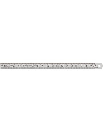 Biegsamer Stahlmaßstab 200x13mm rostfrei FORUM