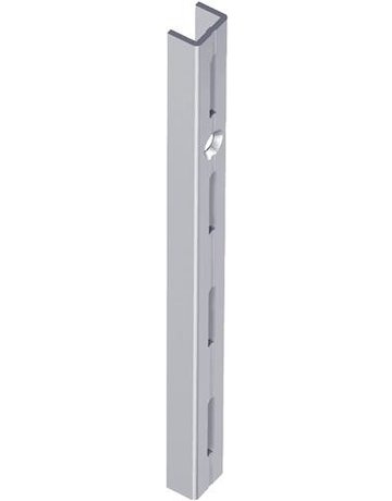 Wandschiene einreihig weiß 2000 x 18 x 12 mm Nr. 10000-00039