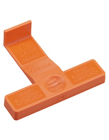 Einstelllehre, für Front-Rückseite, für TIP-ON BLUMOTION für MERIVOBOX / TIP-ON BLUMOTION für TANDEMBOX, orange