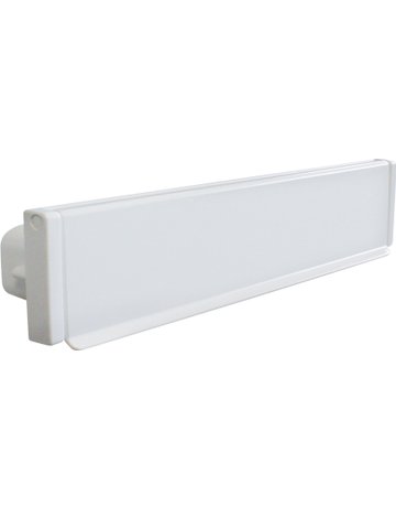 Sichtsch.blende, SSB 3221 SCHA, mit Schacht B270 x H76 x T38mm, Nylon, weiß - Normbau
