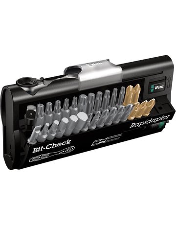 Bit-Sortiment 1/4" 31tlg. m.Bitratsche - Wera