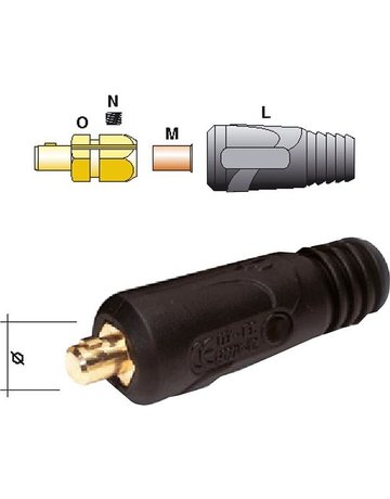 Schweißkabelstecker 400 A(50-70 qmm) Z 21 mm