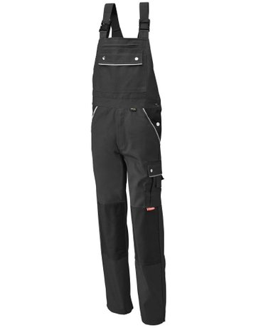 Latzhose, Canvas, 320 g/qm, Gr. 58, schwarz
