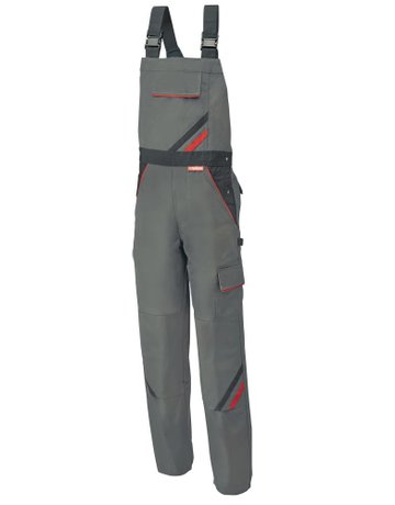 Latzhose Highline, Gr. 58, schiefer/schwarz