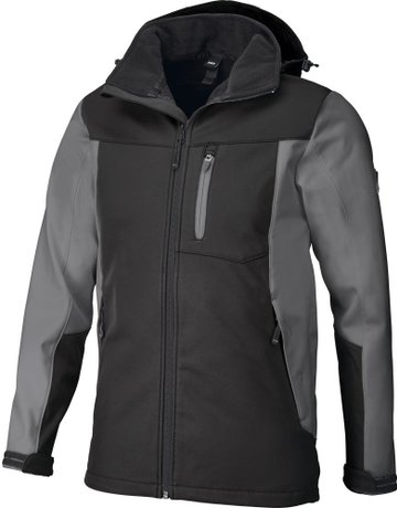 Softshelljacke JANNIK, grau-schwarz, Gr. M