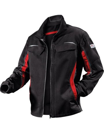 Jacke PULSSCHLAG, Gr. 60, schwarz/mittelrot