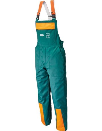 Schnittschutzlatzhose FJ Des.A, Class 1,62, grün/orange