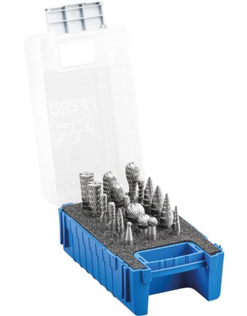 Frässtift-Satz HSS 3 6mm 18-teilig Pferd