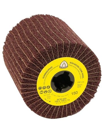 Schleifmoprad mit Vlies NCW600 K180 100x100x19mm Klingspor