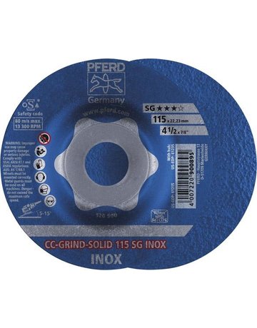 Schleifscheibe CC-Grind Solid SG INOX 115mm PFERD