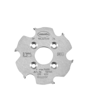 P-System Nutfräser CNC, DP Ø100.4x7xØ30 mm, Z6, NL 4xØ6.6xØ48 mm - Lamello