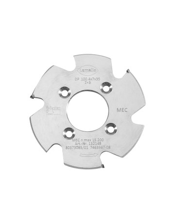 P-System Nutfräser CNC, DP Ø100.4x7xØ35 mm, Z3, NL 4xØ5.5xØ50 mm - Lamello