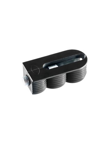 Cabineo 12 black RAL 9021 vernickelte Schraube, 2000 St. - Lamello