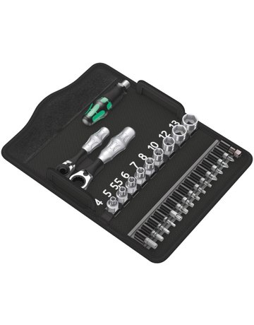 Steckschlüssel-Satz Kraftform Kompakt Zyklop Mini 2 in Textil-Box Wera