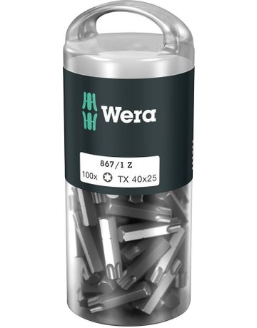 Bit 1/4" DIN3126 E6,3 T40 x 25 mm 100er Pack - Wera